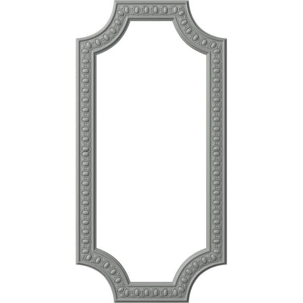 Ekena Millwork 24 in. W x 48 in. H Unfinished Polyurethane Caputo Egg & Dart Panel Moulding Kit (Single Panel)