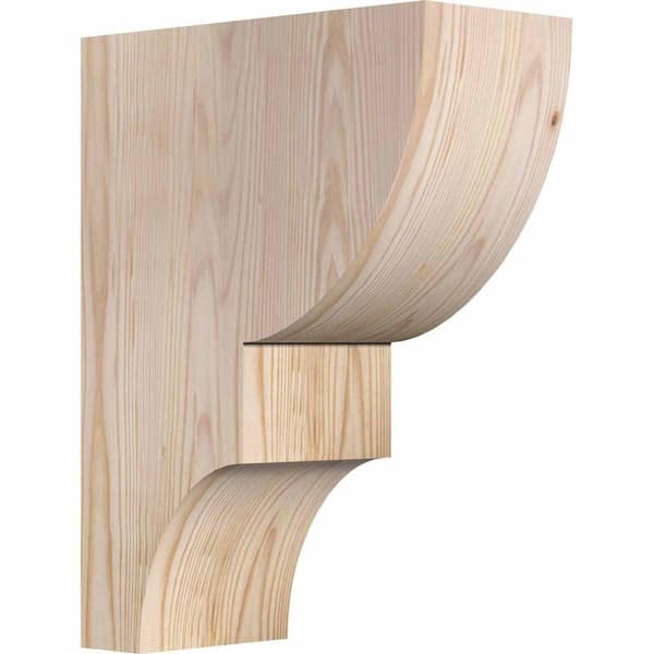 Ekena Millwork 5-1/2 in. x 12 in. x 16 in. Douglas Fir Ridgewood Smooth Corbel