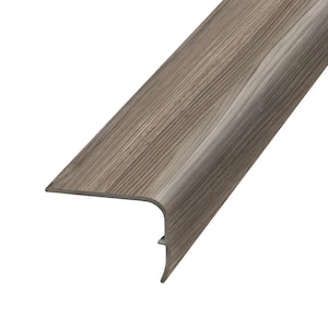 Quest 1.32 in. T x 1.88 in. W x 78.7 in. L Vinyl Stair Nose Molding