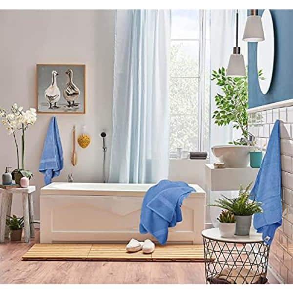 LANE LINEN Bath Towels for Bathroom Set- 18 PC 100% Cotton White Bathroom  Towel Set, Soft Spa & Hotel Quality Towel Set - 4 Bath Towels, 6 Hand  Towels