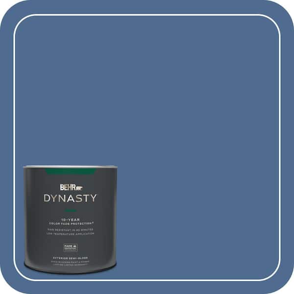 BEHR DYNASTY 1 qt. #590D-6 Wickford Bay Semi-Gloss Exterior Stain-Blocking Paint & Primer