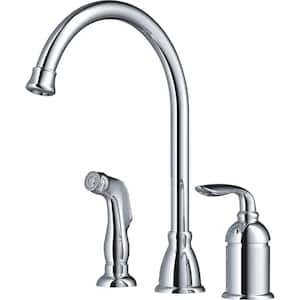 Majestic Single Handle Standard Kitchen Faucet in Polished Chrome