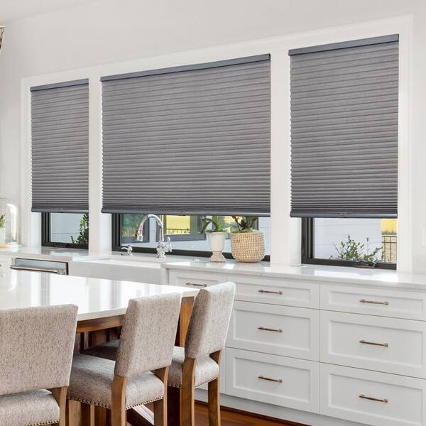 Chicology Cut-to-Size Montana Dark Grey Cordless Light Filtering