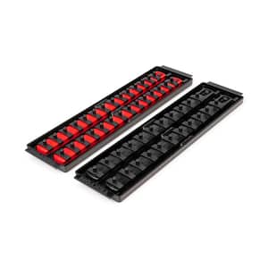 VIM Tools Magrail Socket Tray, with (3) 14 in. Red Magrails