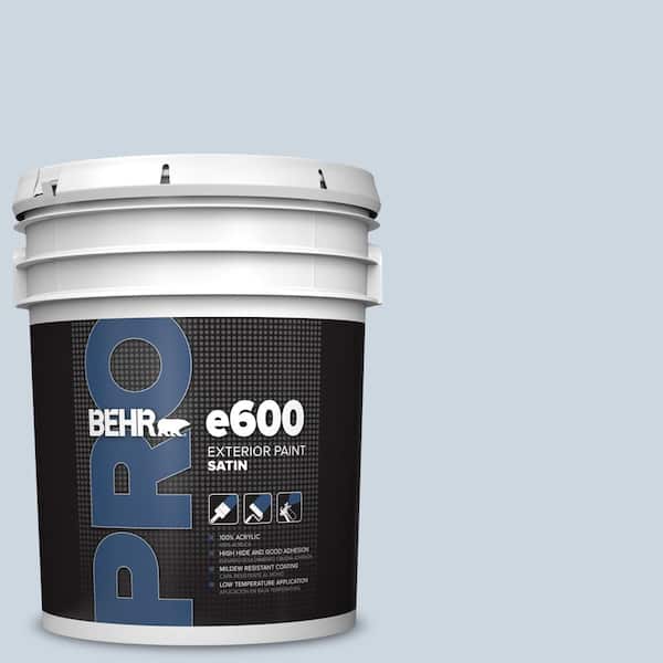 BEHR PRO 5 gal. #MQ3-60 Blue Gossamer Satin Exterior Paint