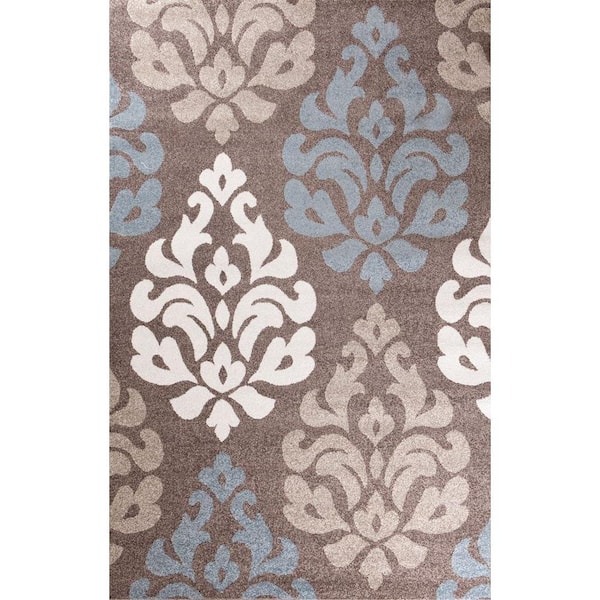 Concord Global Trading Casa Collection Victoria Brown 3 ft. x 5 ft. Area Rug