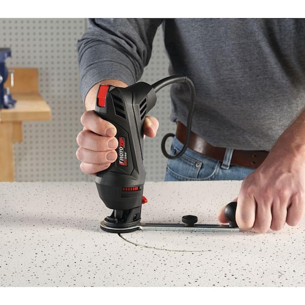 Rotozip 5 Amp Corded 1 4 In Rotary Rotosaw Spiral Saw Tool Kit With Accessories Ss355 10 - Using A Rotozip To Cut Drywall Pipe