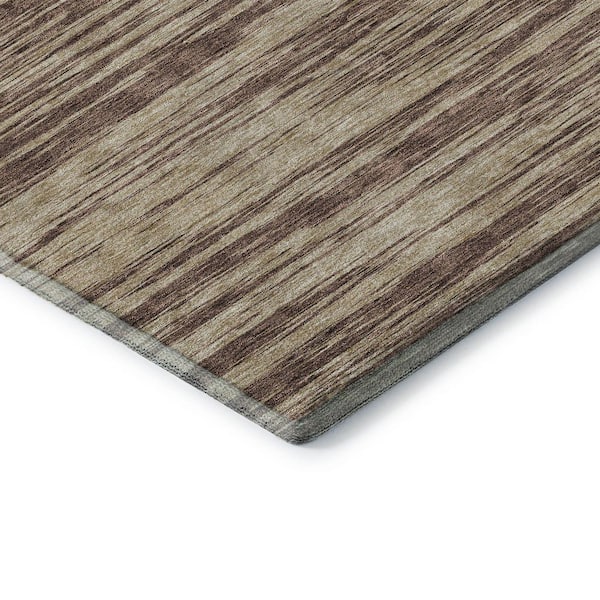 Mayfield Premium Machine Washable Abstract AMF951 Brown 2 ft. x 3 ft. Area Rug