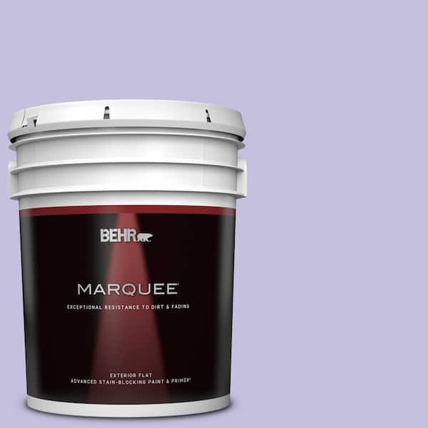 BEHR MARQUEE 5 gal. #630A-3 Weeping Wisteria Flat Exterior Paint & Primer