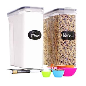 2-Piece/213oz Extra Large Airtight Food Storage Containers Set for Rice, Flour, Sugar, Cereal and Bulk Food Storage