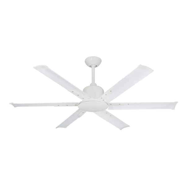Indoor Outdoor Pure White Ceiling Fan, 72 Inch Outdoor Ceiling Fan Home Depot