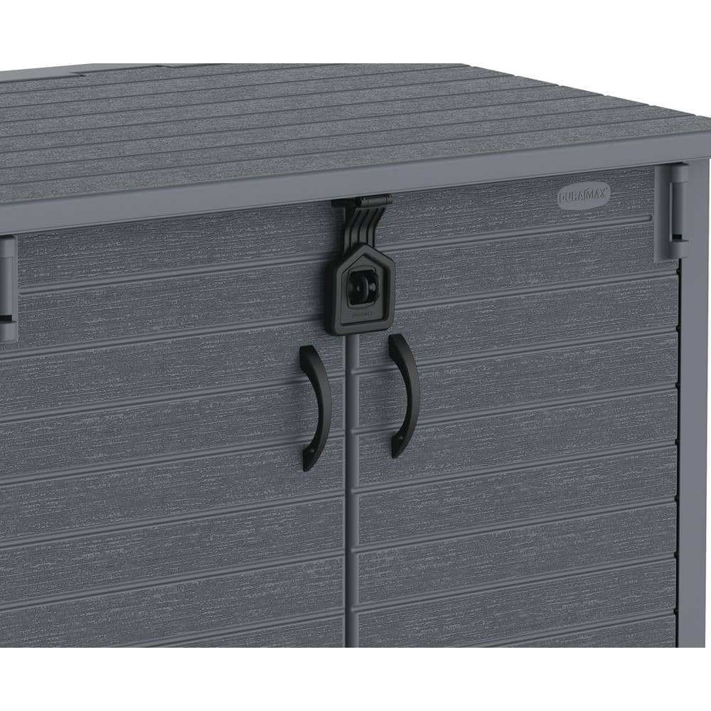 Duramax Gray Resin Outdoor Deck Storage Shed with Latching Doors