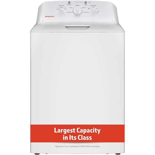 Hotpoint 4.0 cu.ft. Top Load Washer in White with Cold Plus and Water Level Control