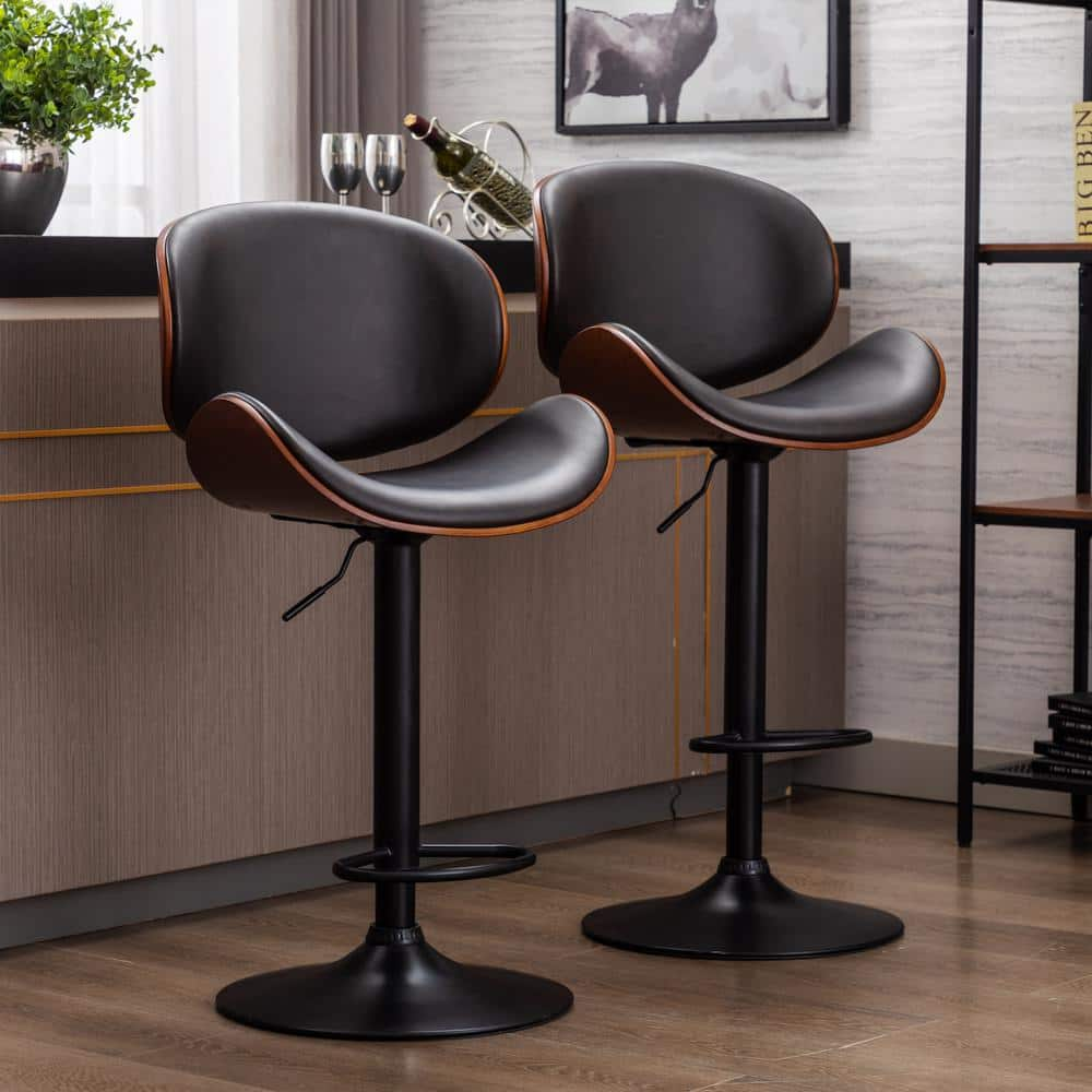 Brown - Adjustable Height Office Chair With Padded Arm Brown And Black -  881184 at Altman's Billiards and Barstools!