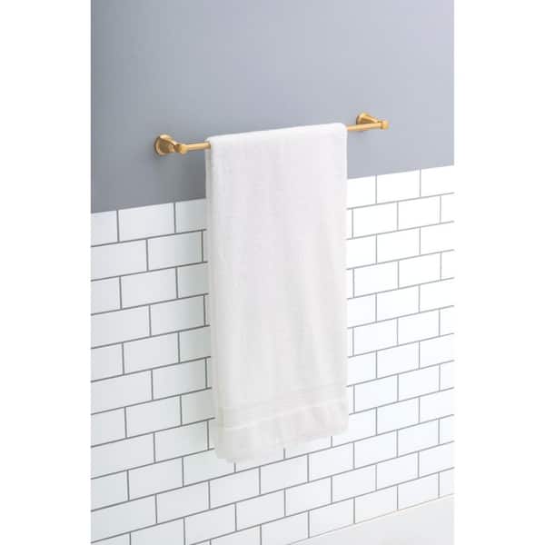 Foundations Design Series Traditional 24 in. Wall Mount Towel Bar in Brushed Gold
