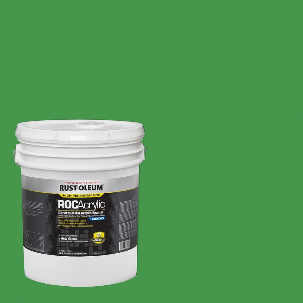 Rust-Oleum 5 gal. ROC Acrylic 3800 DTM OSHA Gloss Safety Green