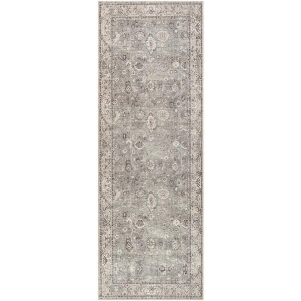 Becki Owens Davina Taupe Oriental 3 ft. x 7 ft. Indoor Runner Area Rug