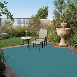 1 gal. #PFC-49 Heritage Teal Solid Color Flat Interior/Exterior Concrete Stain