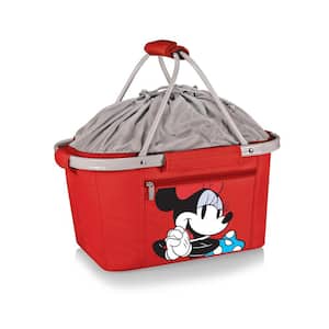 34 oz. Red Minnie Mouse Metro Basket Collapsible Tote Cooler