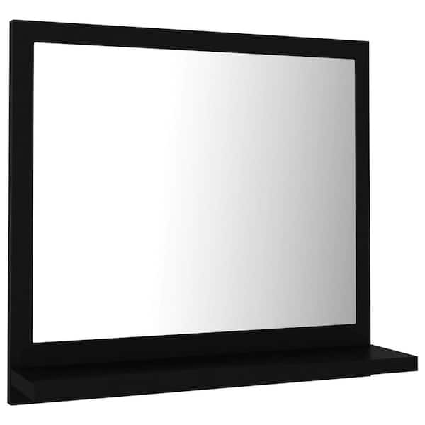 Unbranded 15.7 in. W x 14.6 in. H Rectangular Wood Framed Wall Mount Modern Decor Bathroom Vanity Mirror