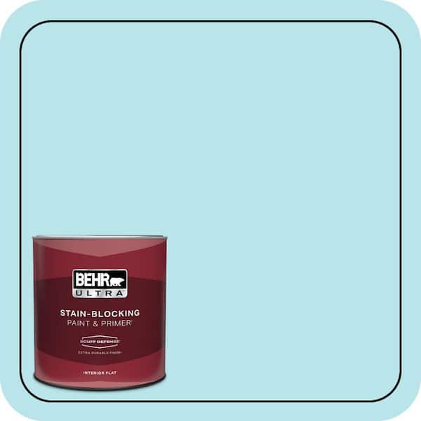 BEHR ULTRA 1 qt. #510A-3 Fresh Water Extra Durable Flat Interior Paint & Primer