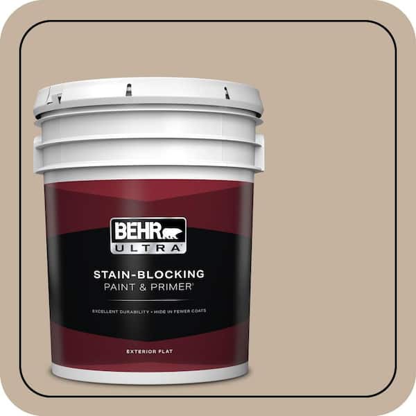 BEHR ULTRA 5 gal. #ECC-20-1 Canyon View Flat Exterior Paint & Primer