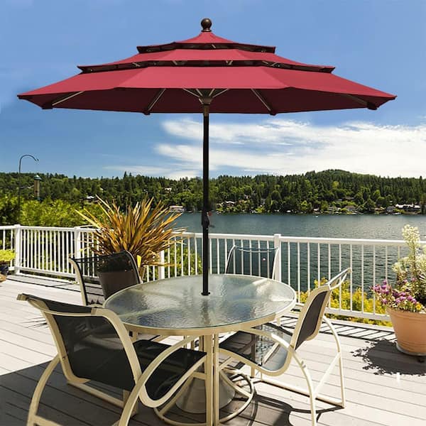 Elite Shade Sunbrella 9 ft 5 Years selling Non Fading Top Rust Color