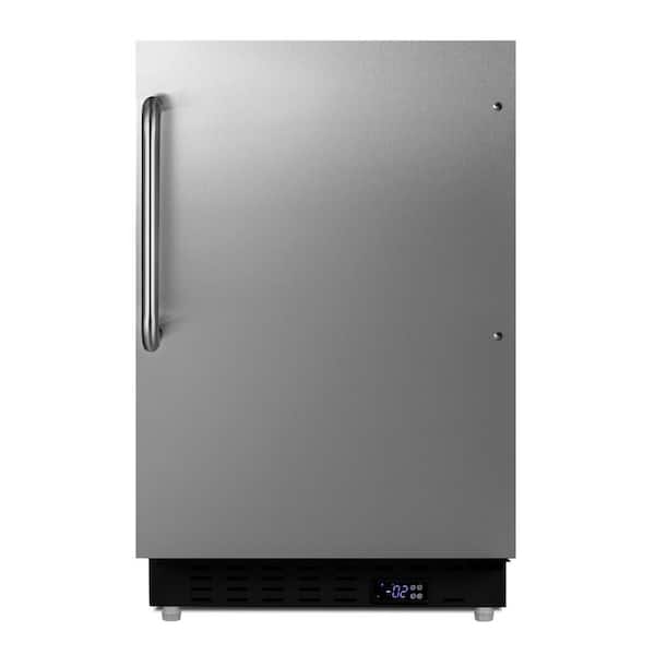 Summit Appliance 2.68 cu. ft. Manual Defrost Mini Upright Freezer in Stainless Steel, ADA Compliant