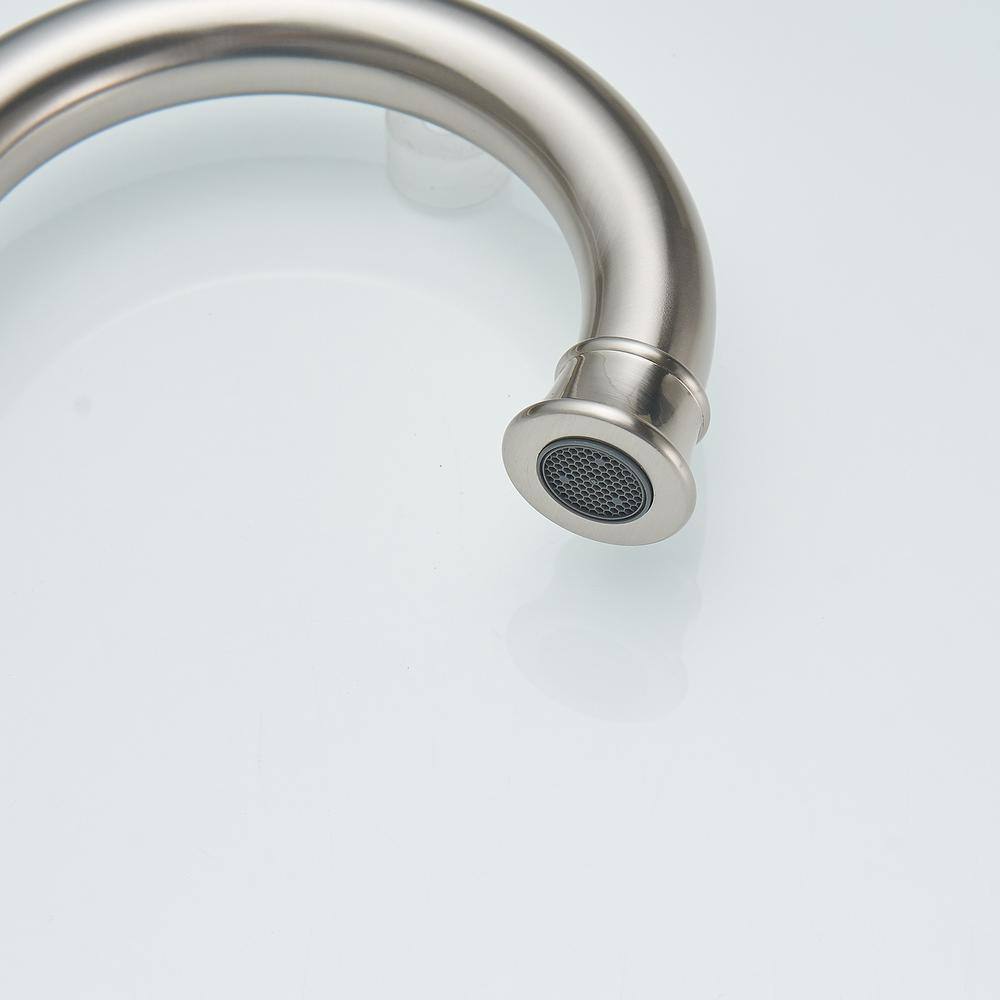 Elegant Brushed Nickel Widespread 2-Handle Bathroom Faucet