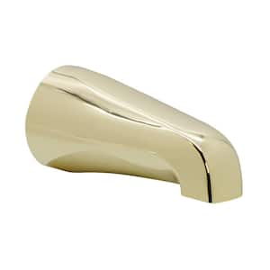 5-1/4 in. Standard Front Connection Tub Spout, Polished Brass