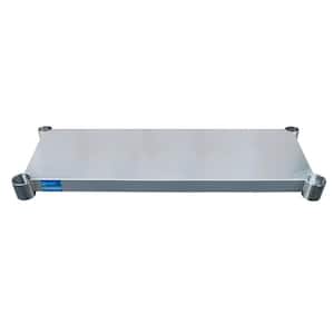 Additional Galvanized Steel Undershelf for 18 in. x 60 in. Kitchen Prep Table Adjustable Galvanized Steel Undershelf