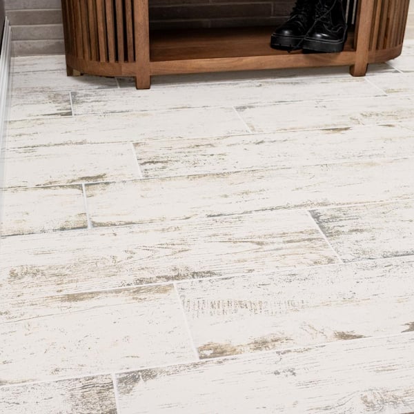 MSI Vintage Lace 8 in. x 36 in. Matte Porcelain Wood Look Floor