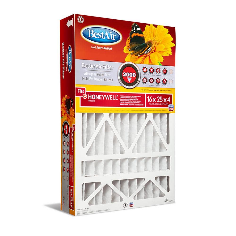 BestAir 16x25x4 MERV 11 Furnace Air Filter