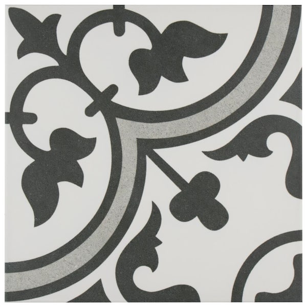 Merola Tile Arte Grey 9-3/4 in. x 9-3/4 in. Porcelain Floor and Wall Tile (391.68 sq. ft./Pallet)