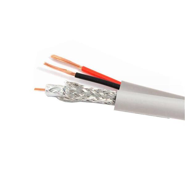 500ft RG59 Siamese Coaxial Cable + 18/2 Power Wire - Bulk White Reel For Security Cameras