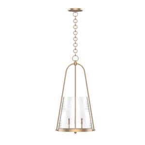 NERINE 3-Light Champagne Bronze Foyer Pendant Light