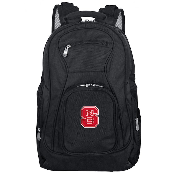 Denco NCAA North Carolina State 19 in. Black Laptop Backpack