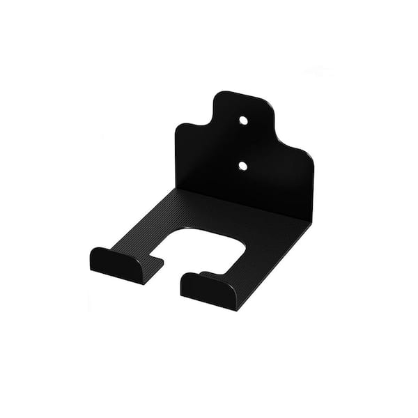 Garage Organizer Series 5.5 in. Black Stainless Steel Rustproof Protective Pad Multiuse Wall Rack with Mounting Screws