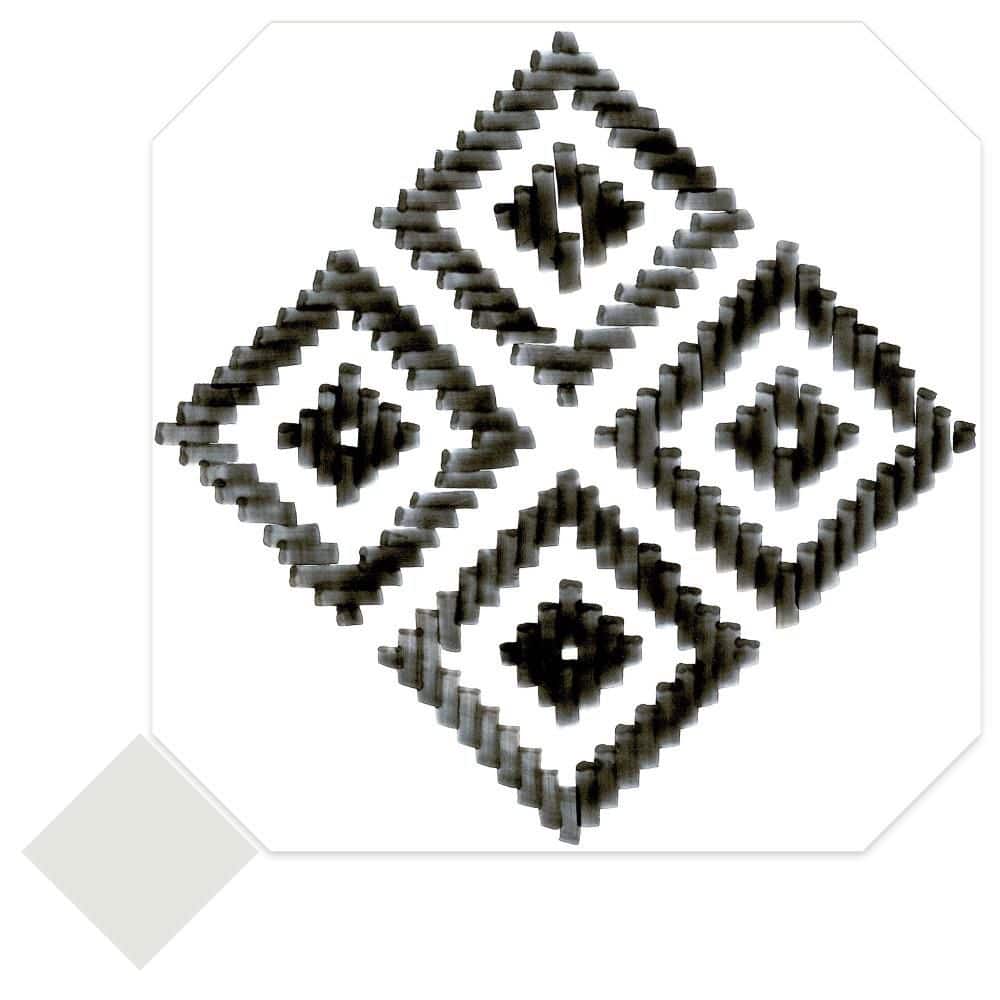 Vaudeville Octagon Deco Sombra with Taco Nacar 8 in. x 8 in. Porcelain Floor and Wall Take Home Tile Sample price history on PriceWatchPro