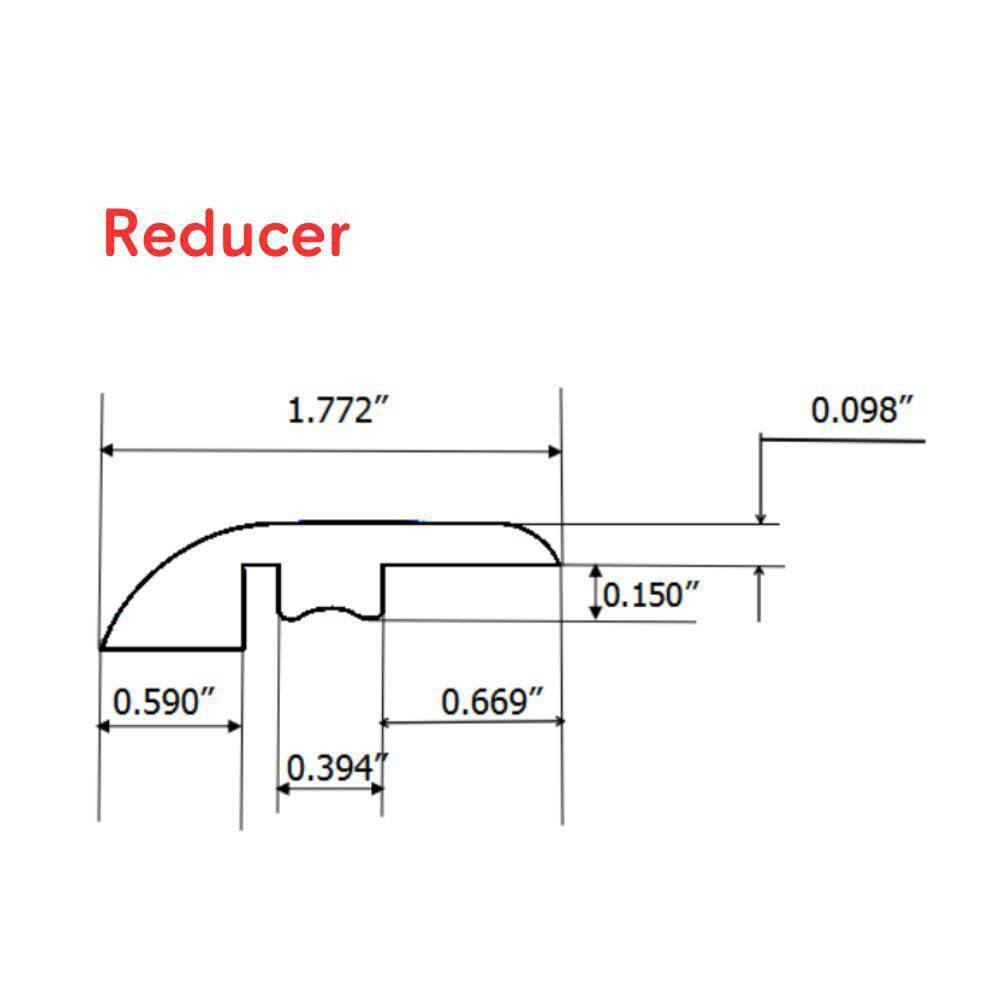 Hydrostop Star Lighthouse 0.2 in. T x 1.8 in. W x 93 in. L Waterproof PVC Reducer Molding price history on PriceWatchPro