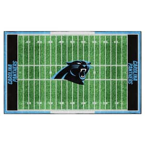 Carolina Panthers Green 6 ft. x 10 ft. Plush Area Rug