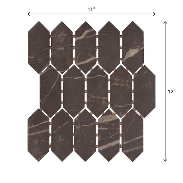 Daltile Lamora Marble Olympus 11 in. x 12 in. Glazed Ceramic