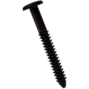 3 in. Black Lifetime Vinyl Shutter-Lok's Fasteners (12-Pack)