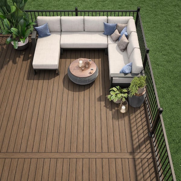 Venture 1 in. x 12 in. x 12 ft. Sandbar Brown Composite Decking Fascia Board