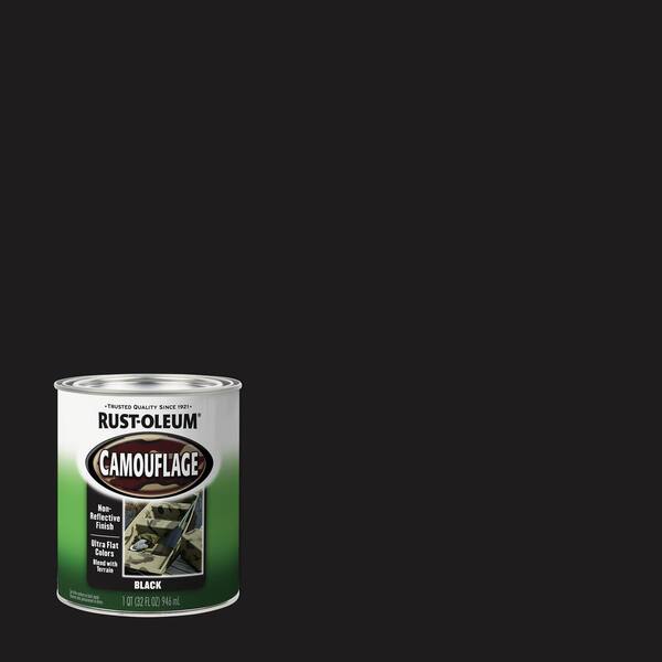 2-Pack Value - Rust Oleum Ultra Cover Camo Flat Black Spray Paint