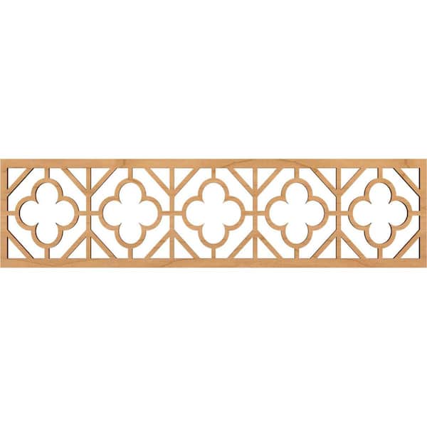 Ekena Millwork Hazelton Fretwork 0.375 in. D x 47 in. W x 12 in. L Maple Wood Panel Moulding