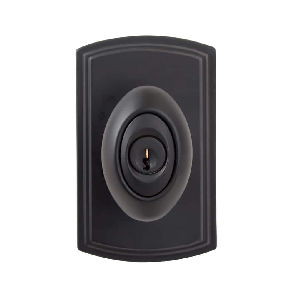 Italian Collection Canova Black Keyed Entry Door Knob