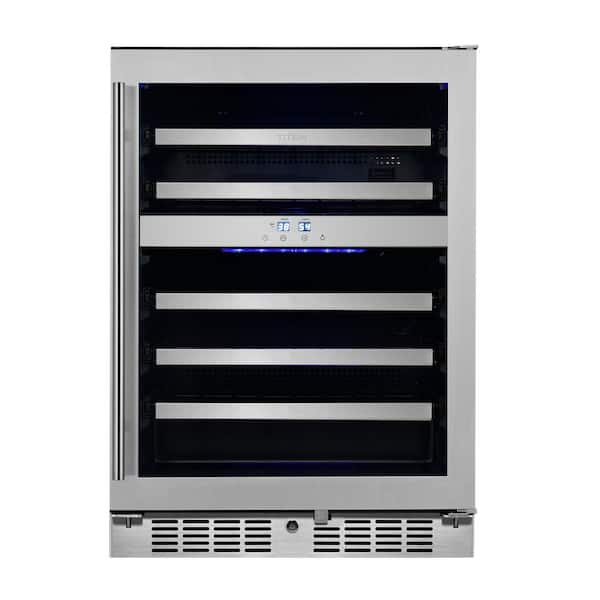 Ca'Lefort 24-in W 220-Can Capacity Stainless Steel Built-In/Freestanding  Beverage Refrigerator with Glass Door in the Beverage Refrigerators  department at