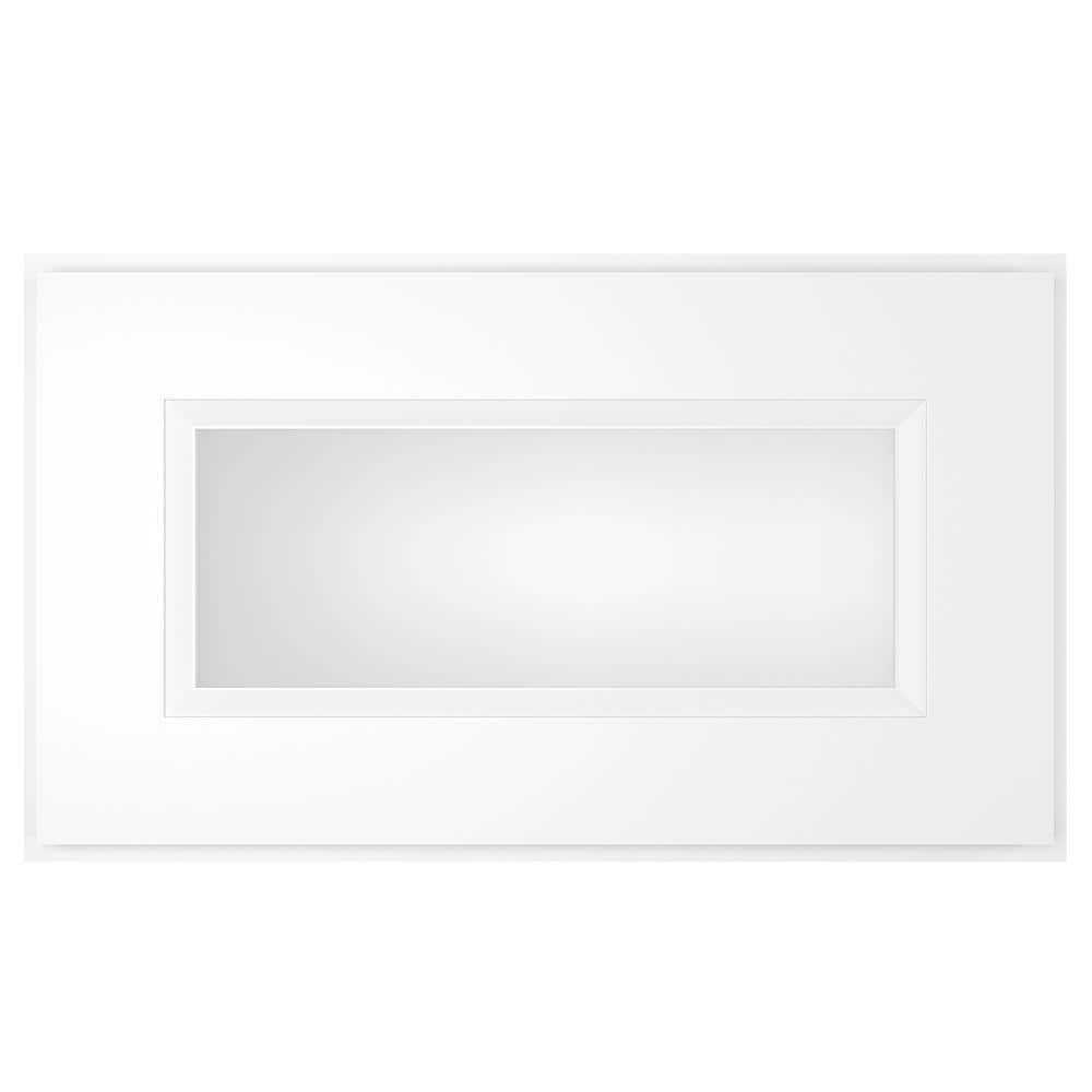 HOMEIBRO 21in W X 12in D X 12in H in Traditional White Plywood Ready