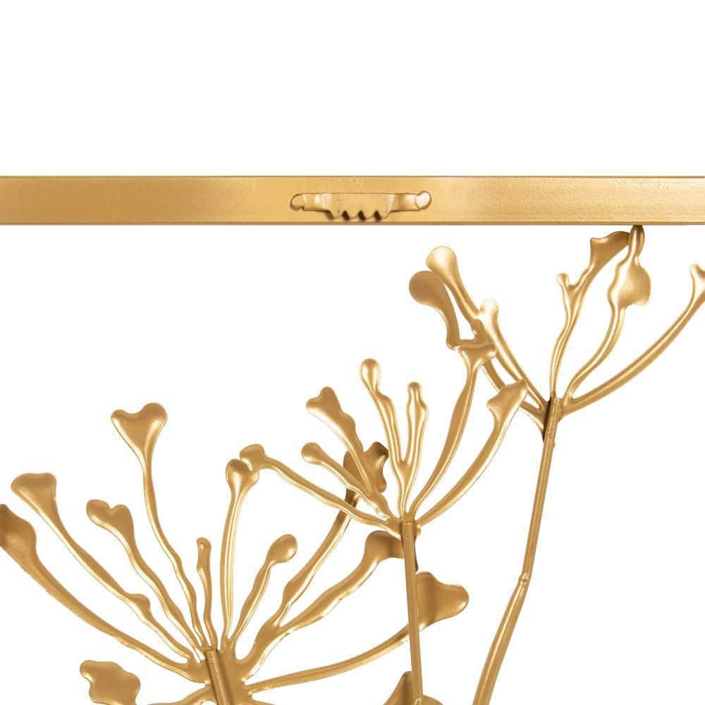 Gold Metal Framed Botanical Wall Art Set, 20 x 15 Inches